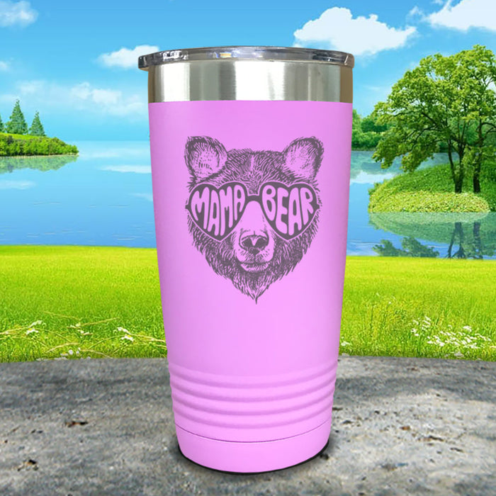 Mama Bear Sunglasses Engraved Tumbler