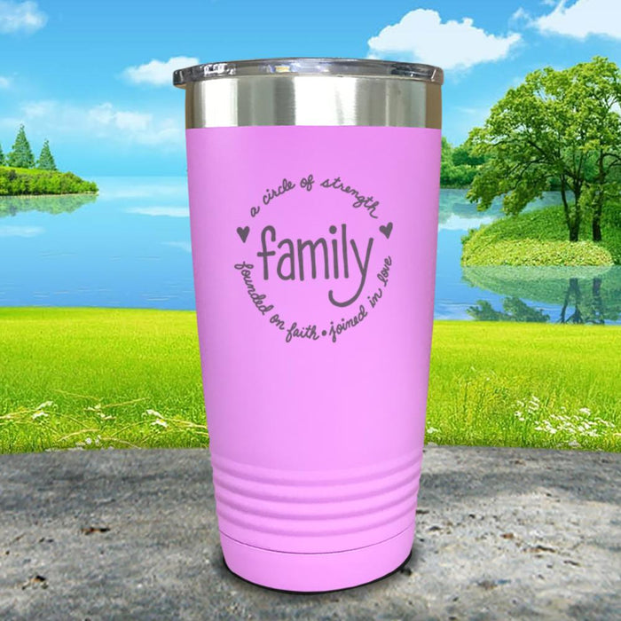 Family Circle Engraved Tumbler