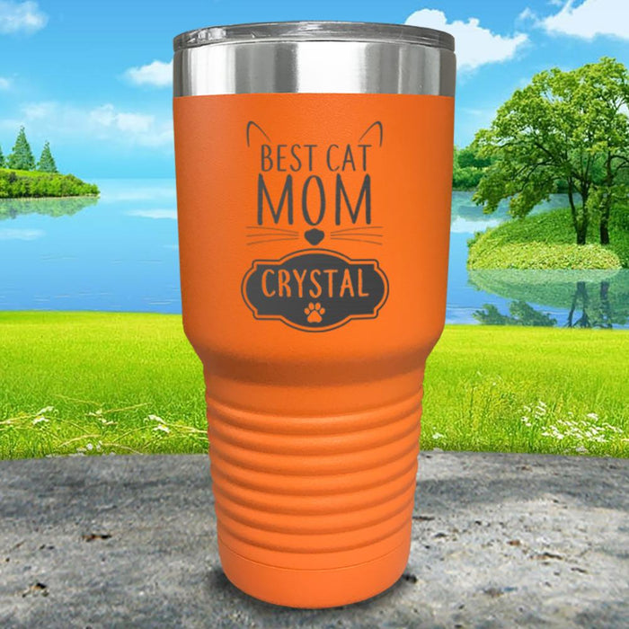 Best Cat Mom Personalized Engraved Tumbler