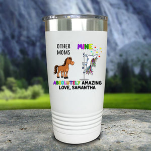 Custom Mom Absolutely Amazing Color Printed Tumblers