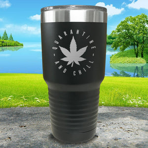 Quarantine And Chill Engraved Tumbler