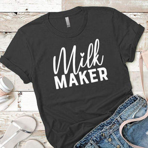 Milk Maker Premium Tees T-Shirts CustomCat Heavy Metal X-Small 