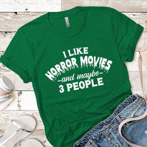 Horror Movies Premium Tees T-Shirts CustomCat Kelly Green X-Small 