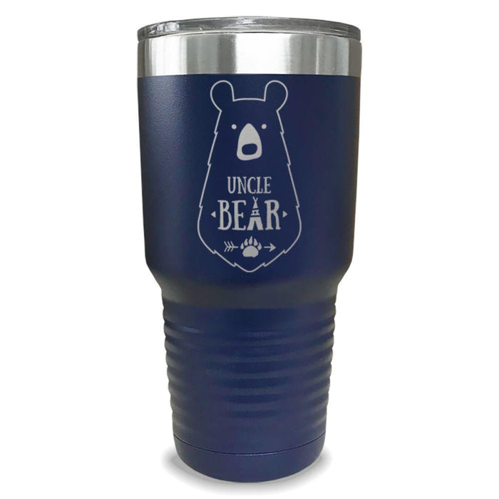 Uncle Bear Engraved Tumbler Engraved Tumbler ZLAZER 30oz Tumbler Navy 