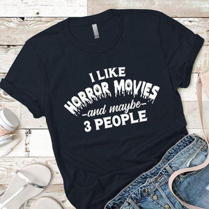 Horror Movies Premium Tees T-Shirts CustomCat Midnight Navy X-Small 