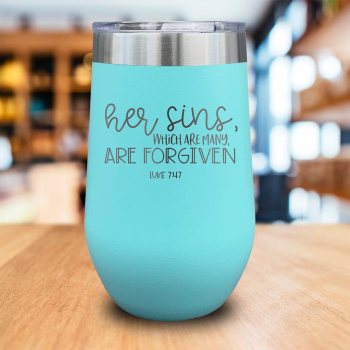 Her Sins Engraved Wine Tumbler