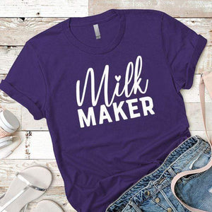 Milk Maker Premium Tees T-Shirts CustomCat Purple Rush/ X-Small 