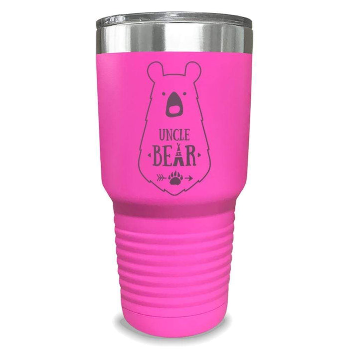 Uncle Bear Engraved Tumbler Engraved Tumbler ZLAZER 30oz Tumbler Pink 