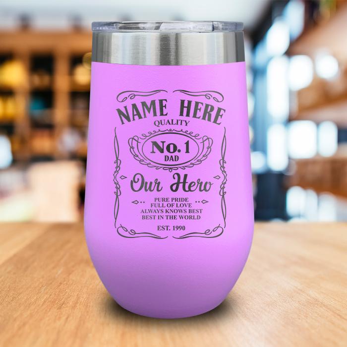 PERSONALIZED Dad Vintage Engraved Wine Tumbler