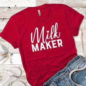 Milk Maker Premium Tees T-Shirts CustomCat Red X-Small 