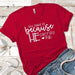 He Carries Me Premium Tees T-Shirts CustomCat Red X-Small 