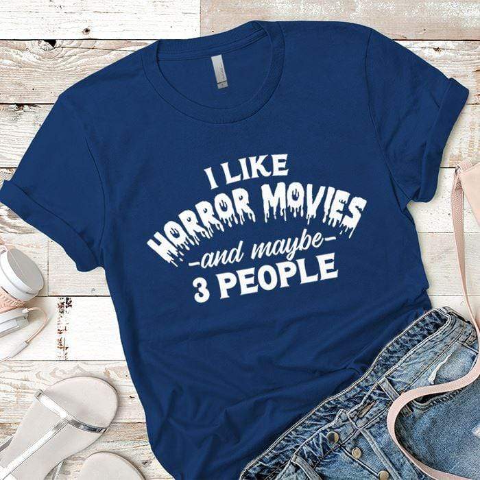 Horror Movies Premium Tees T-Shirts CustomCat Royal X-Small 