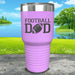 Football Dad Engraved Tumbler Tumbler ZLAZER 30oz Tumbler Lavender 