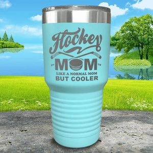 Hockey Mom But Cooler Engraved Tumblers Tumbler ZLAZER 30oz Tumbler Mint 