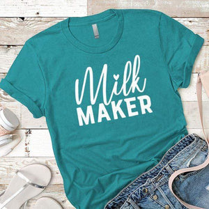 Milk Maker Premium Tees T-Shirts CustomCat Tahiti Blue X-Small 