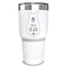 Uncle Bear Engraved Tumbler Engraved Tumbler ZLAZER 30oz Tumbler White 