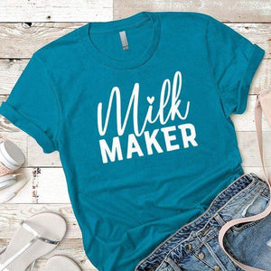 Milk Maker Premium Tees T-Shirts CustomCat Turquoise X-Small 