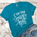 Sassy Aunt Premium Tees T-Shirts CustomCat Turquoise X-Small 