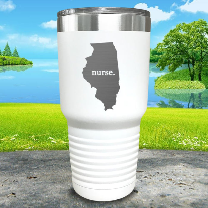 Nurse Illinois Premium Laser Engraved Tumbler