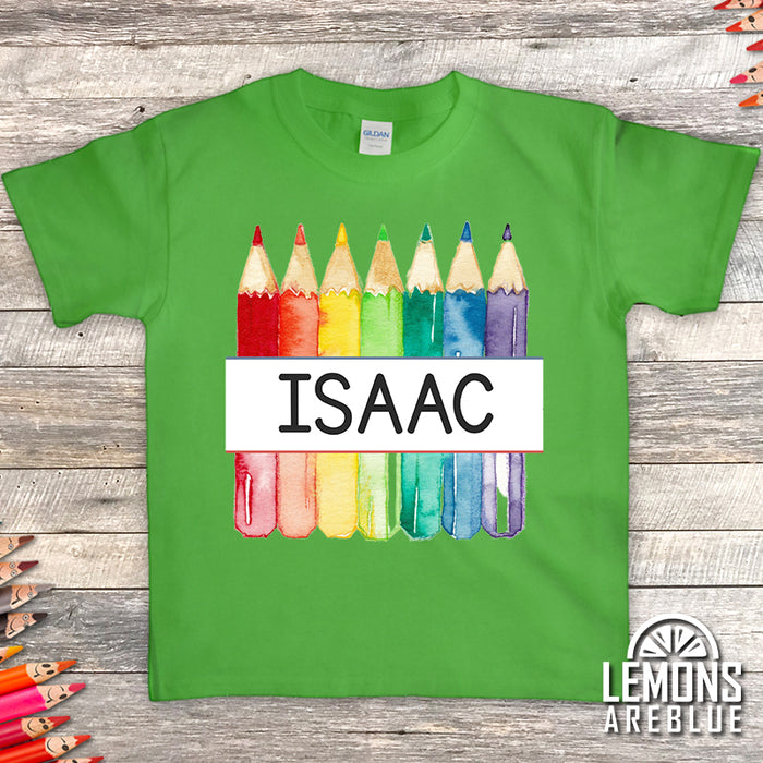 Personalized Color Pencil Premium Youth Tees