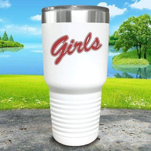 Famous Girls Color Printed Tumblers Tumbler Nocturnal Coatings 30oz Tumbler White 