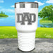 Dad Engraved Tumbler Tumbler ZLAZER 30oz Tumbler White 