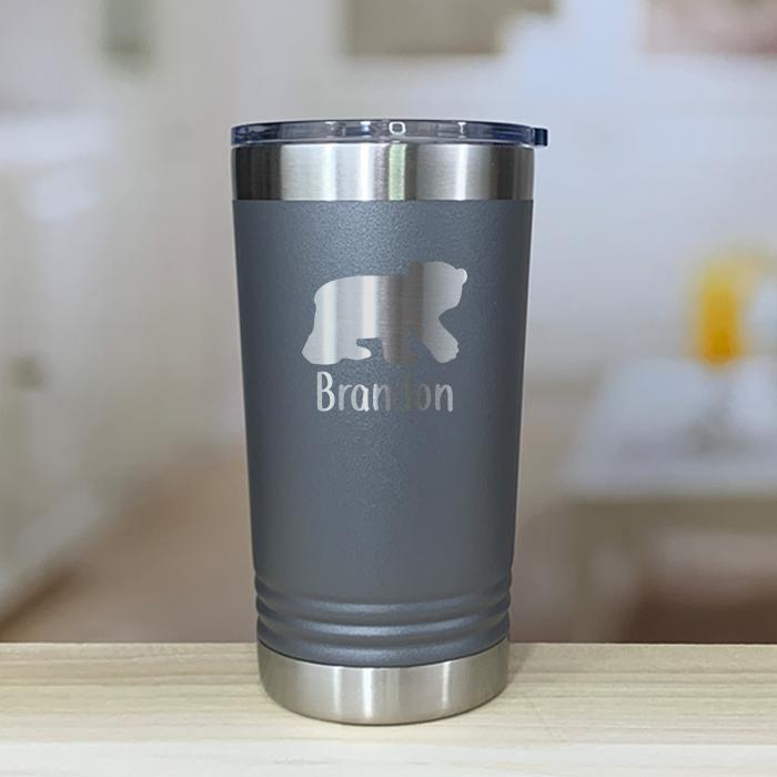 Personalized Bear Kids Engraved Tumbler