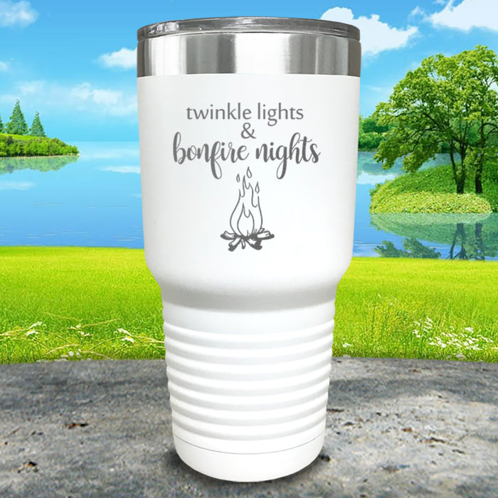 Twinkle Lights & Bonfire Nights Engraved Tumbler