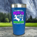 Nurse Unicorn Color Printed Tumblers Tumbler ZLAZER 20oz Tumbler Blue 