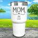 Mom Est (CUSTOM) Engraved Tumblers Tumbler ZLAZER 30oz Tumbler White 