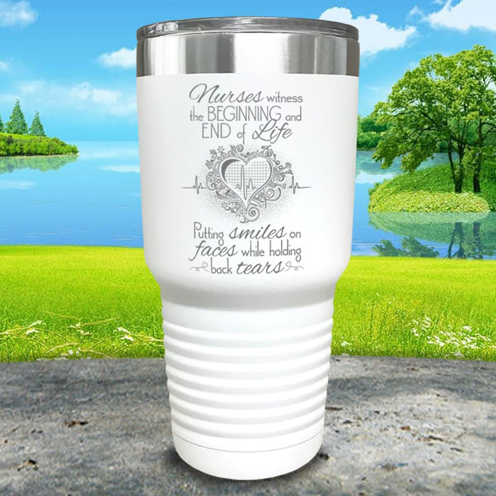 Nurses Witness The Beginning And End Engraved Tumbler