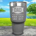 Dad Established CUSTOM Dates Engraved Tumblers Tumbler ZLAZER 30oz Tumbler Grey 