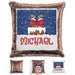 Personalized Santa Stuck In Chimney Christmas Magic Sequin Pillow Pillow GLAM Rose Gold 