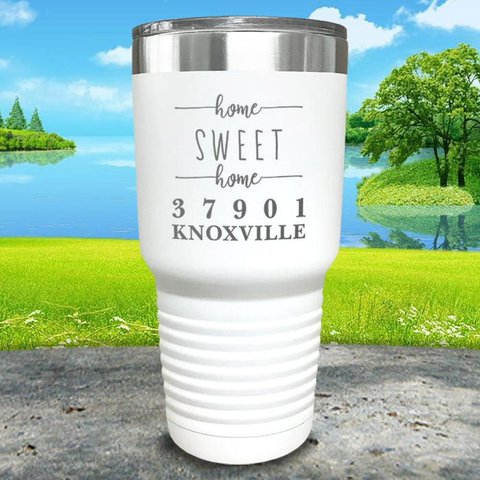 Home Sweet Home Zip Code Engraved Tumbler