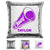 Cheerleader Personalized Magic Sequin Pillow Pillow GLAM Silver Purple 
