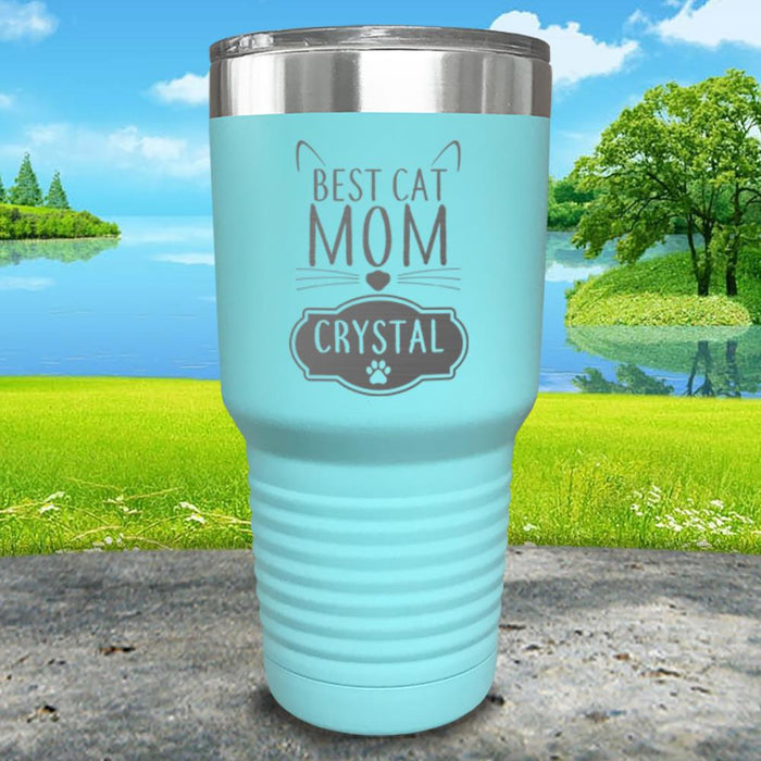 Best Cat Mom Personalized Engraved Tumbler