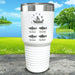 Fishing Dad (CUSTOM) With Child's Name Engraved Tumblers Tumbler ZLAZER 30oz Tumbler White 