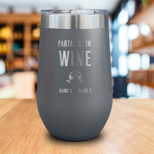 Partners In Wine Personalized Engraved Wine Tumbler