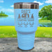 Dad's Camping Squad (CUSTOM) With Child's Name Engraved Tumblers Tumbler ZLAZER 30oz Tumbler Light Blue 