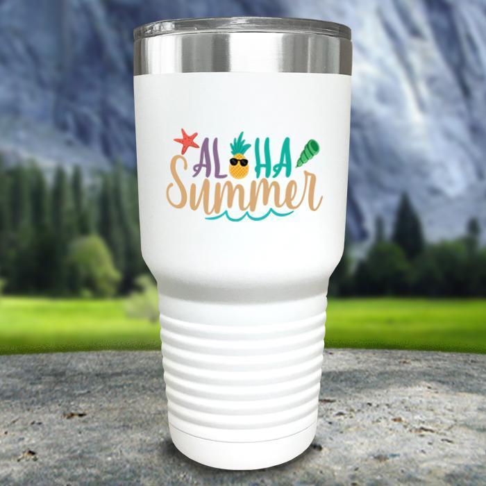 Aloha Summer Color Printed Tumblers Tumbler Nocturnal Coatings 