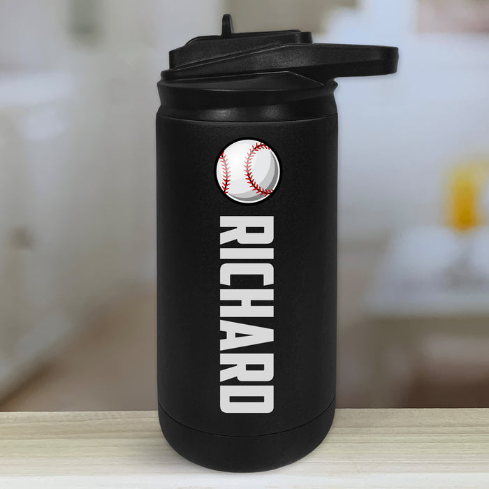 Personalized Sport Kids Water Bottle Tumblers with Color Printed Name