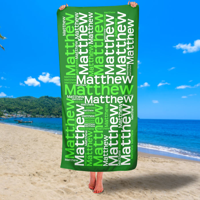 Personalized Names Premium Beach/Pool Towel