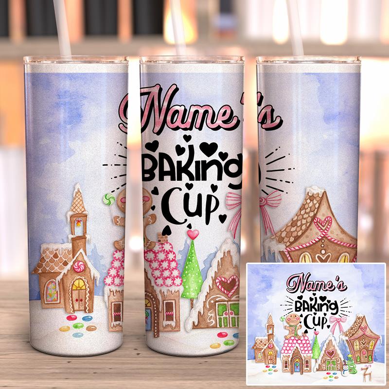 Personalized Baking Cup Full Wrap Tumbler