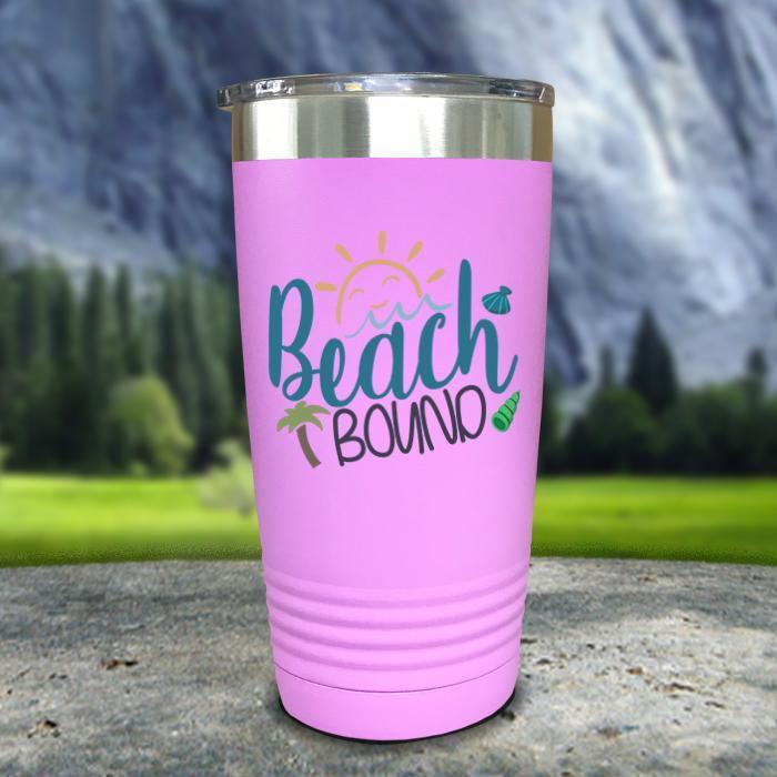 Beach Bound Color Printed Tumblers Tumbler Nocturnal Coatings 20oz Tumbler Lavender 