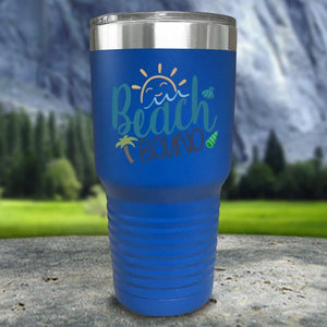 Beach Bound Color Printed Tumblers Tumbler Nocturnal Coatings 30oz Tumbler Blue 