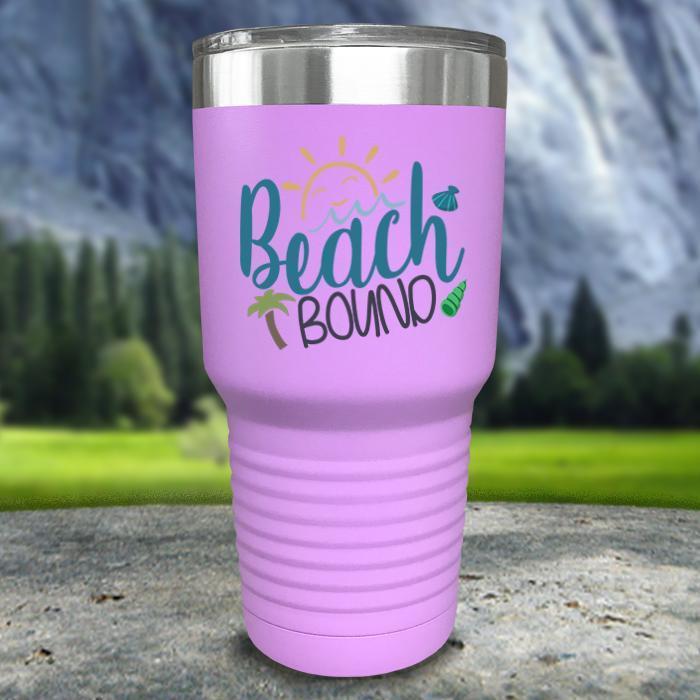 Beach Bound Color Printed Tumblers Tumbler Nocturnal Coatings 30oz Tumbler Lavender 