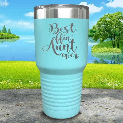 Best Effin Aunt Ever Engraved Tumbler Tumbler ZLAZER 30oz Tumbler Mint 