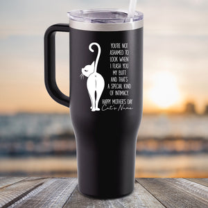 Personalized Cat Butt Water Bottle Tumblers