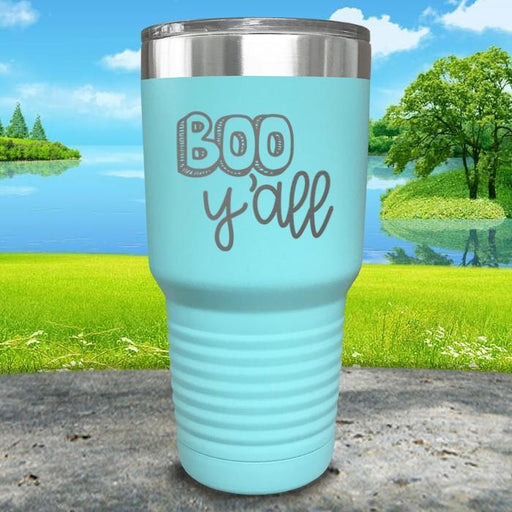 Boo Y'all Engraved Tumbler Tumbler ZLAZER 30oz Tumbler Mint 