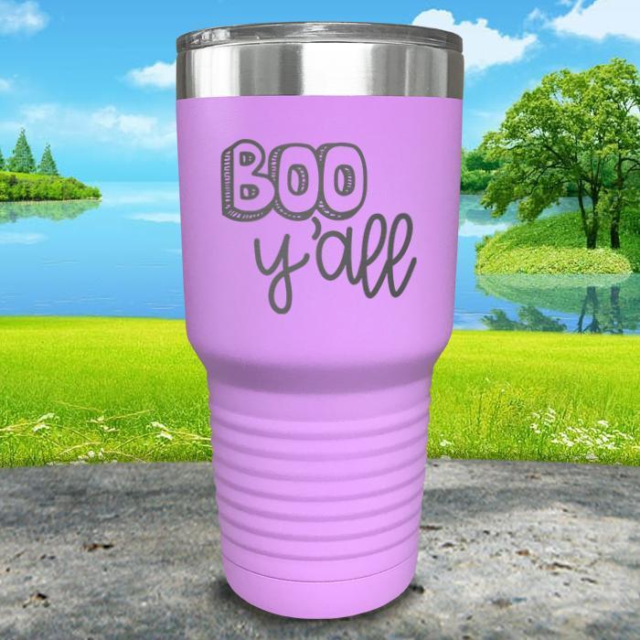 Boo Y'all Engraved Tumbler Tumbler ZLAZER 30oz Tumbler Lavender 